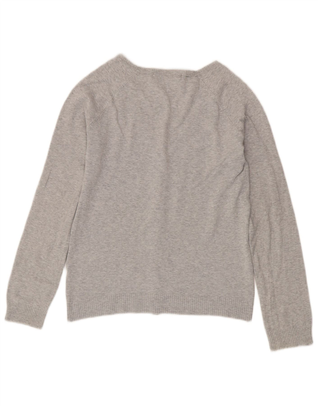 Zara Womens Cardigan Sweater UK 14 Large Grey Flecked