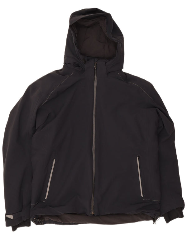Vision Mens Hooded Rain Jacket UK 40 Large Navy Blue Polyamide