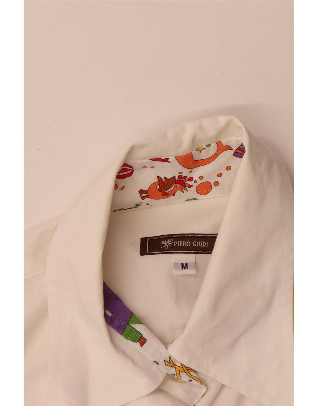 Piero Guidi Womens Shirt UK 12 Medium White Cotton