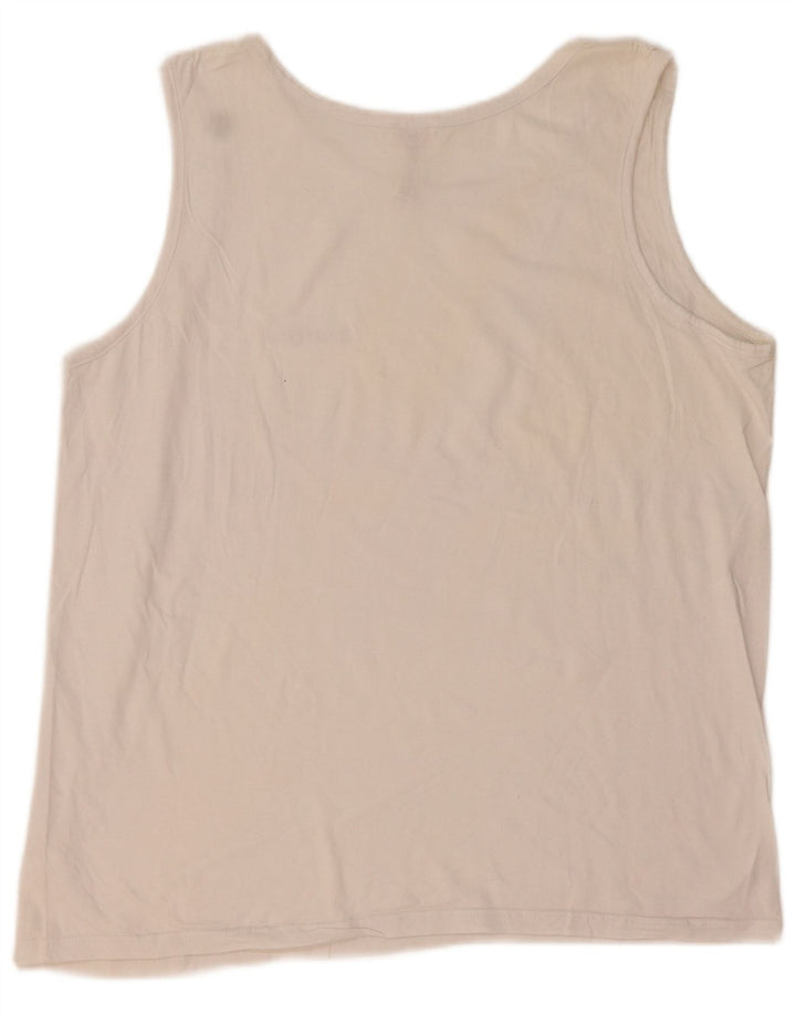 Kappa Mens Vest Top 2XL White Cotton