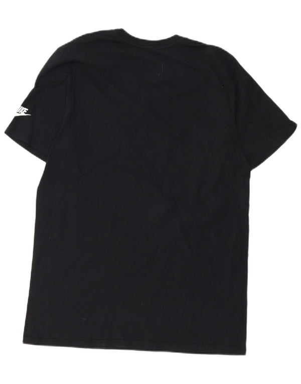 NIKE Mens Athletic Cut Graphic T-Shirt Top Medium Black