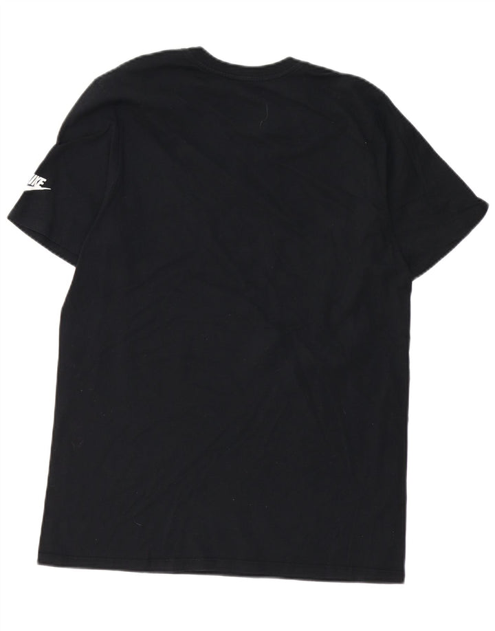 NIKE Mens Athletic Cut Graphic T-Shirt Top Medium Black
