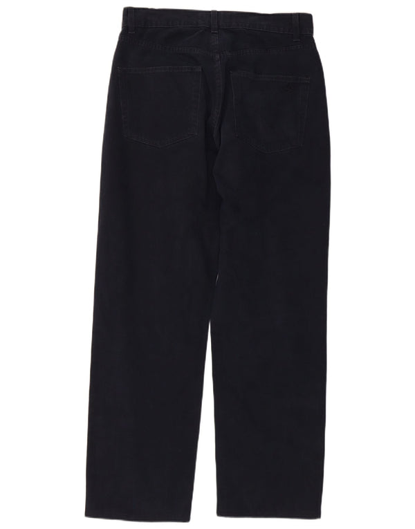 Timberland Mens Straight Casual Trousers W33 L29 Navy Blue Cotton