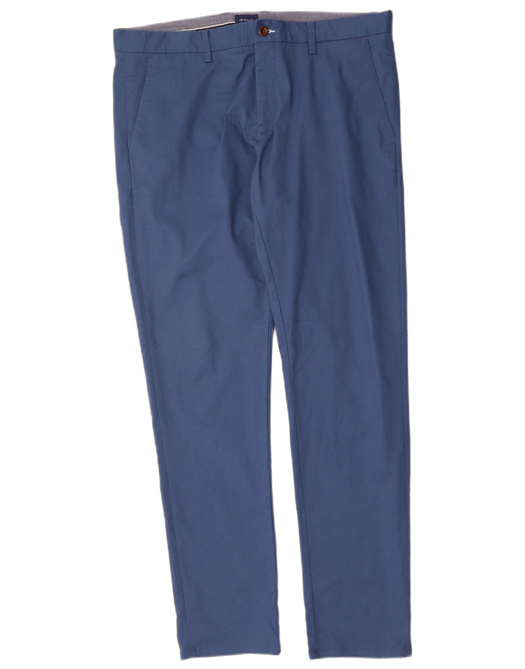 GANT Mens Slim Chino Trousers W36 L34 Blue