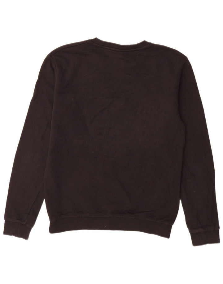 Zara Mens Graphic Sweatshirt Jumper Medium Black Colourblock Cotton