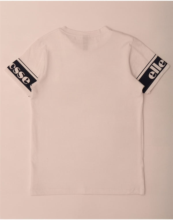 Ellesse Boys Graphic T-Shirt Top 10-11 Years White Colourblock