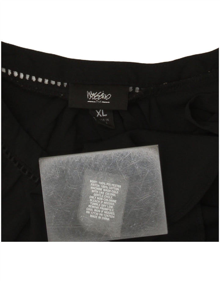 MOSSIMO Womens Sleeveless Blouse Top UK 18 XL Black Polyester