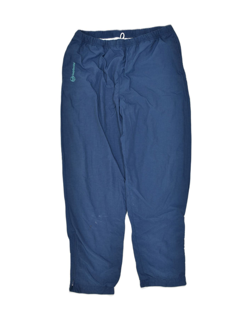 SERGIO TACCHINI Mens Waterproof Trousers IT 52 Large Blue Cotton | Vintage | Thrift | Second-Hand | Used Clothing | Messina Hembry 