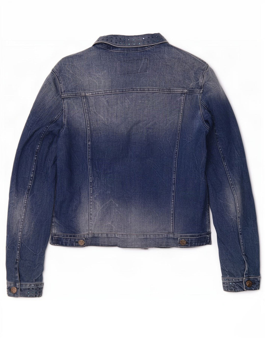 Replay Womens Denim Jacket UK 18 XL Blue Cotton