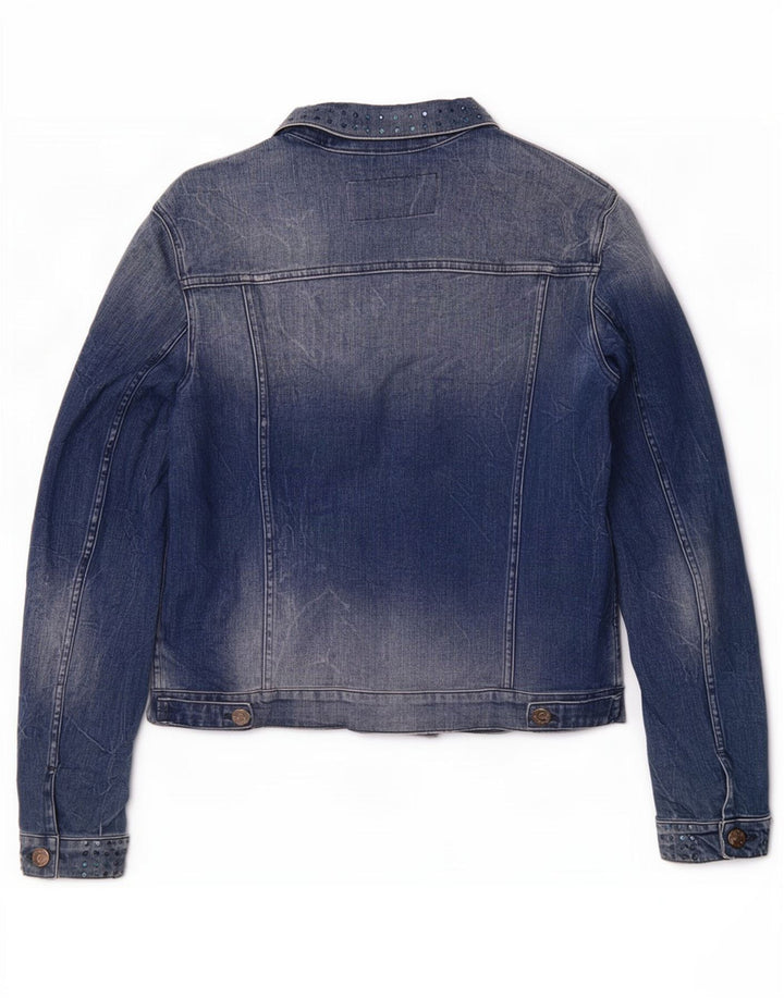 Replay Womens Denim Jacket UK 18 XL Blue Cotton