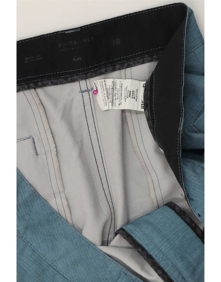 Quiksilver Mens Chino Shorts W38 XL Blue Polyester
