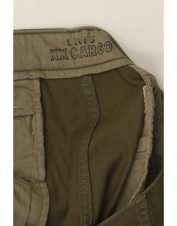 Levi's Mens Tapered Cargo Trousers W36 L32 Khaki Cotton