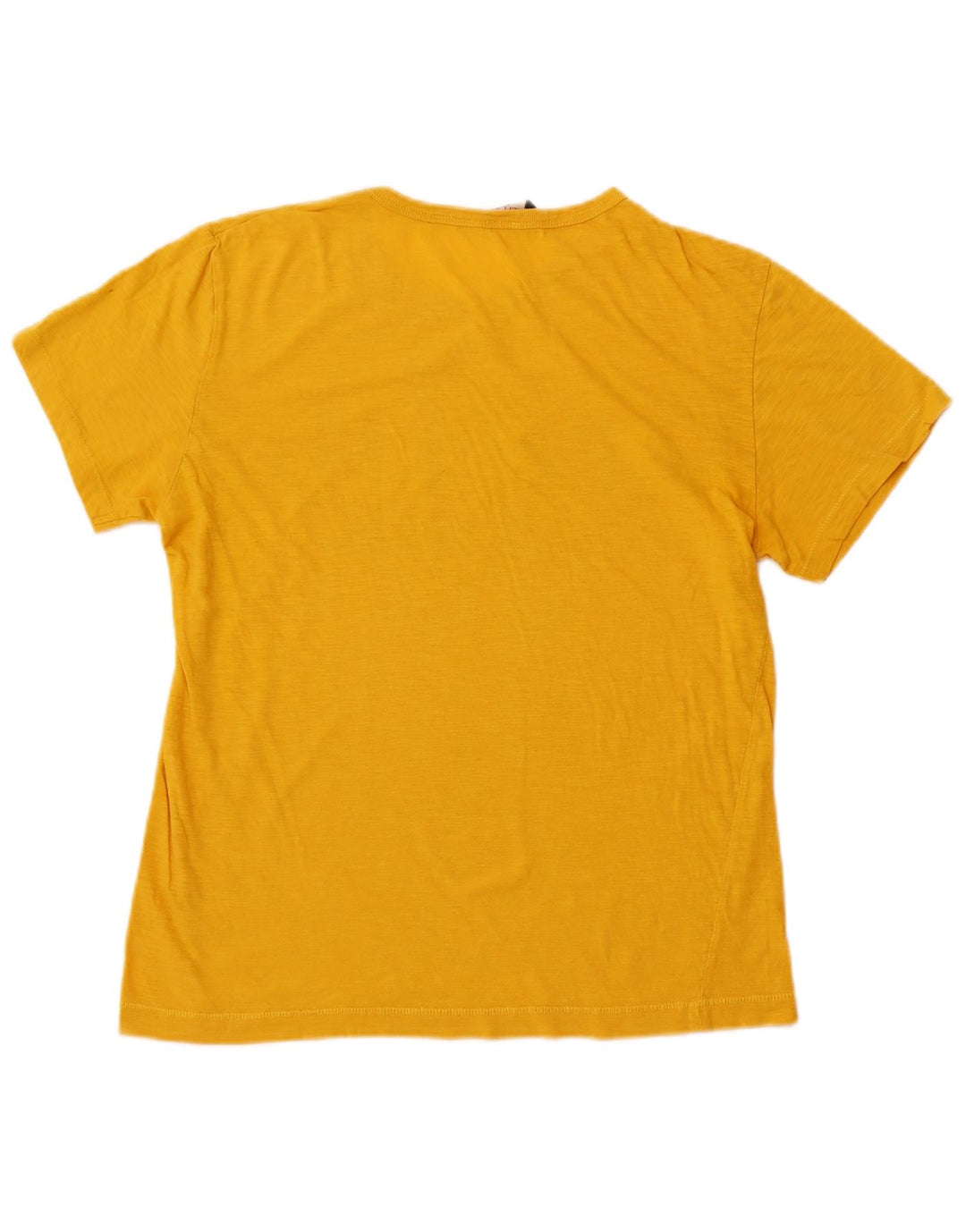 REPLAY Womens Graphic T-Shirt Top UK 14 Medium Yellow