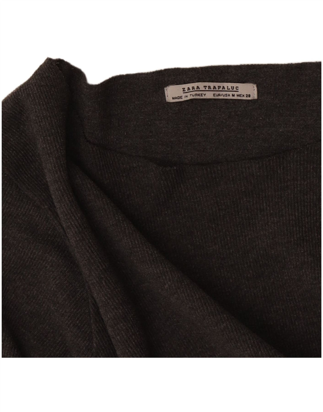 Zara Womens Trafaluc Oversized Top Long Sleeve UK 14 Medium Grey