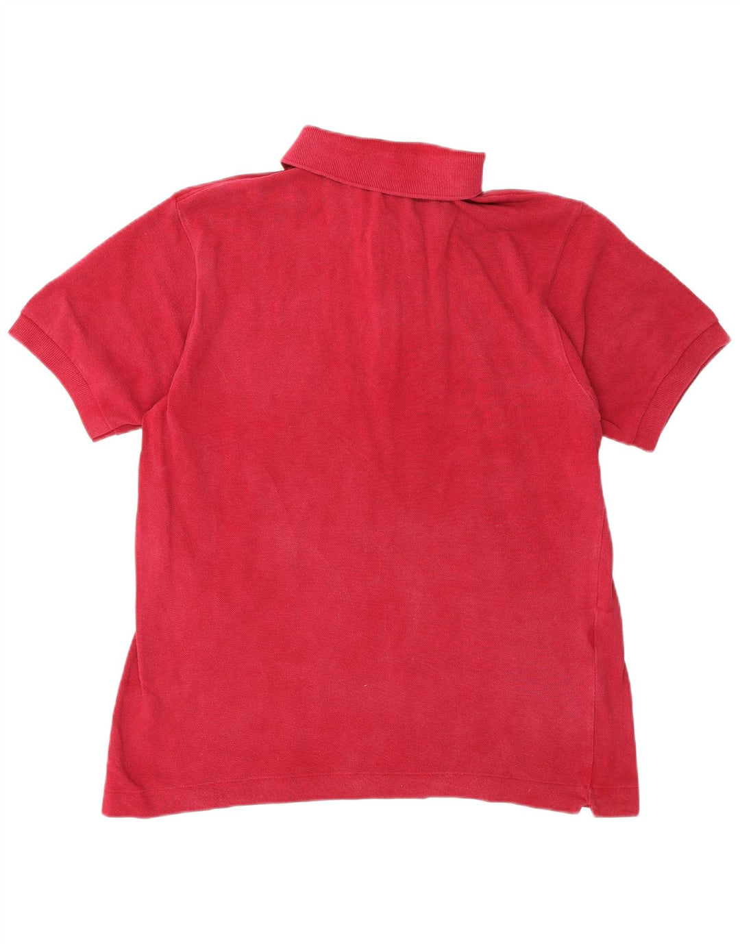 Lacoste Mens Polo Shirt Size 4 Medium Burgundy Cotton