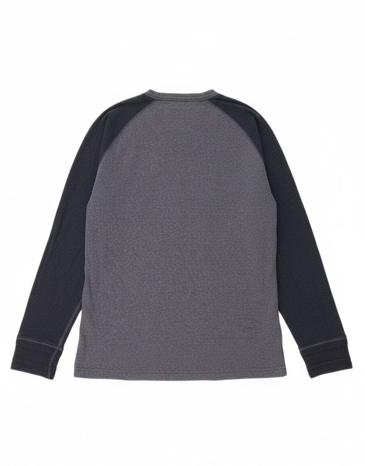 Superdry Mens Top Long Sleeve XL Blue Colourblock Cotton