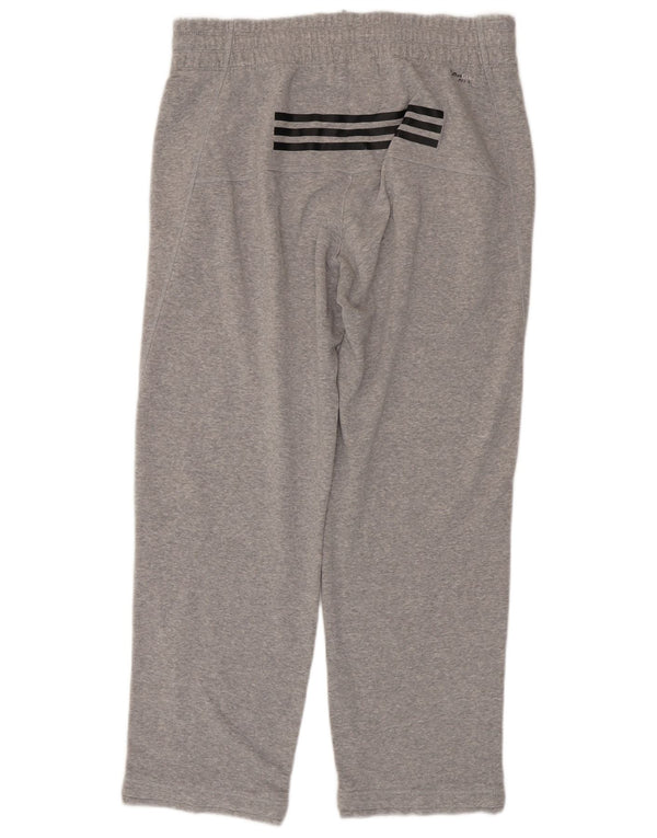 Adidas Mens Climalite Tracksuit Trousers Medium  Grey Cotton