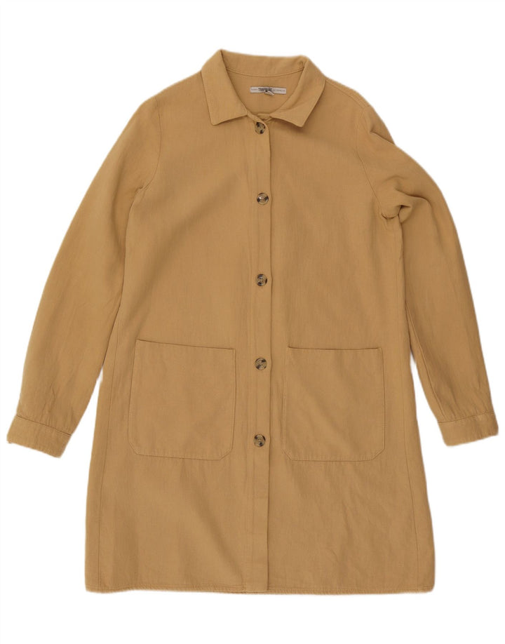 Zara Womens Oversized Overcoat UK 6 XS Beige