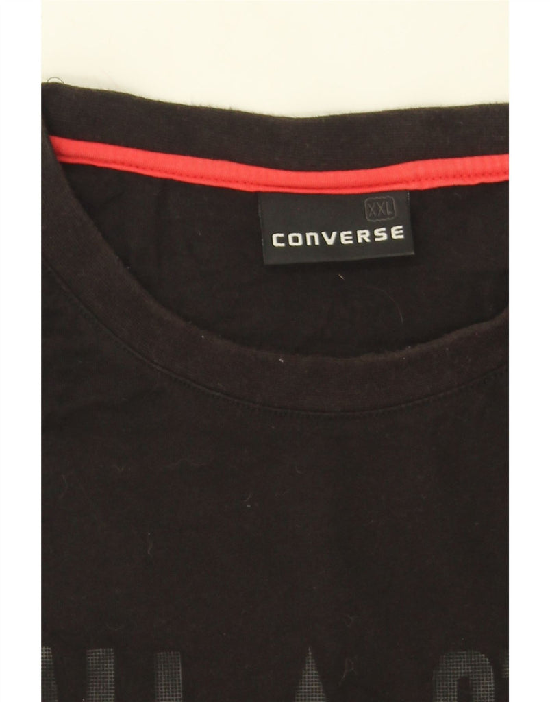 CONVERSE Womens Graphic T-Shirt Top UK 20 2XL Black Cotton Vintage Converse and Second-Hand Converse from Messina Hembry 