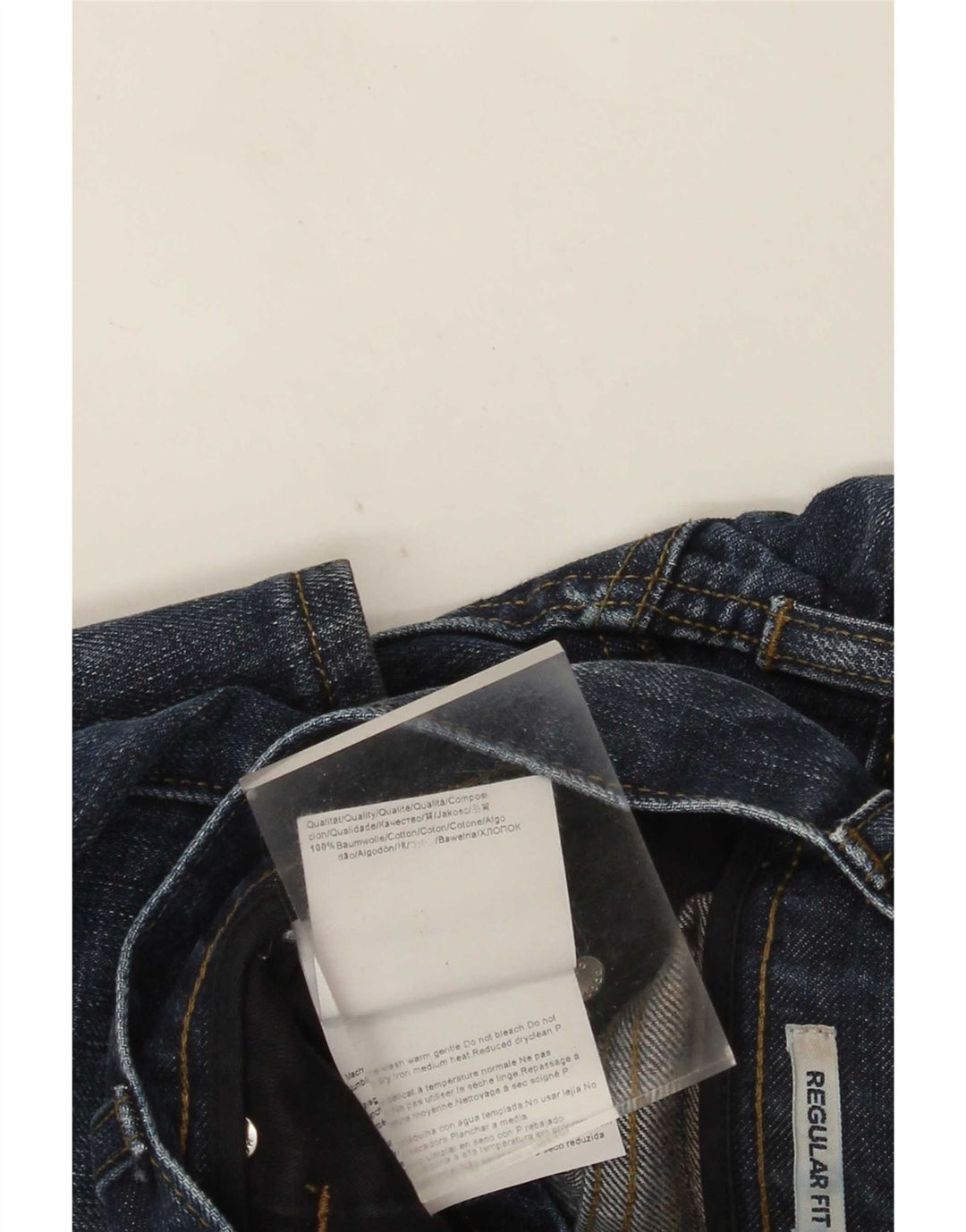 Boss Orange Mens Regular Fit Straight Jeans W38 L34 Blue Cotton
