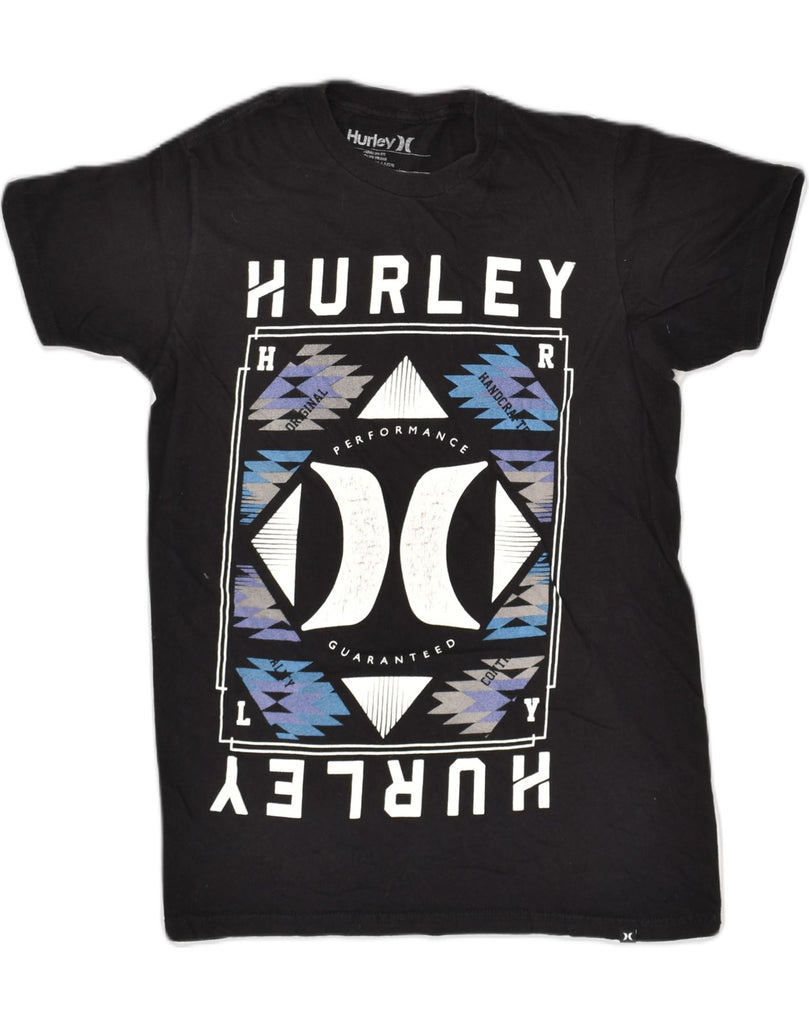 HURLEY Mens Premium Fit Graphic T-Shirt Top Small Black Cotton | Vintage Hurley | Thrift | Second-Hand Hurley | Used Clothing | Messina Hembry 