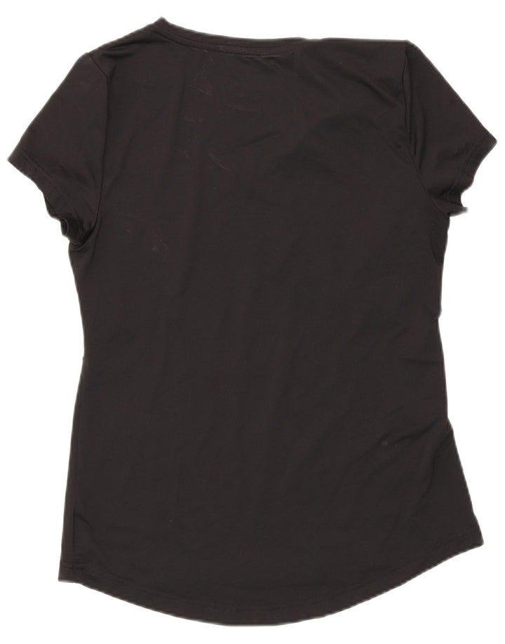 Fila Womens T-Shirt Top UK 6 XS Black Polyester