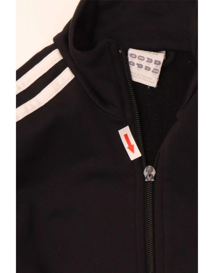 Adidas Womens Full Tracksuit UK 10 Small Black Polyester