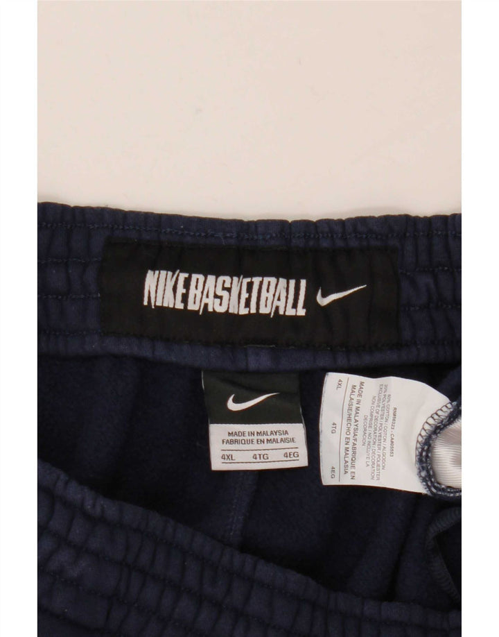 Nike Mens Tracksuit Trousers 4XL Navy Blue Cotton