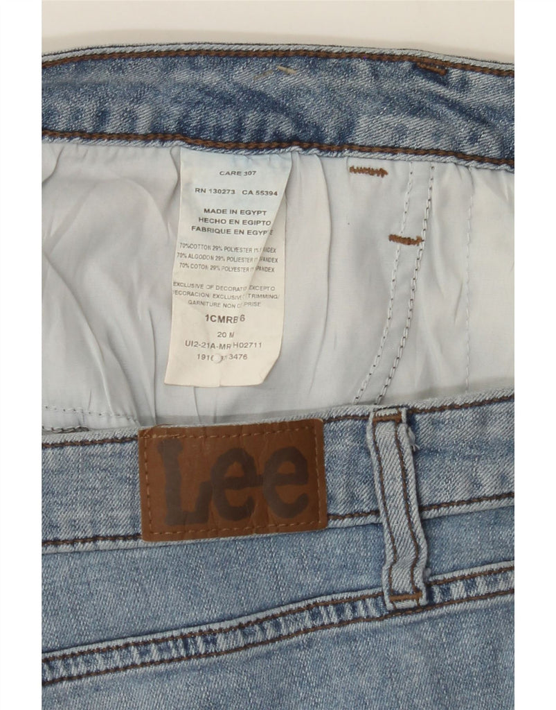 LEE Womens Regular Fit Bermuda Denim Shorts US 20 3XL W40  Blue Cotton Vintage Lee and Second-Hand Lee from Messina Hembry 