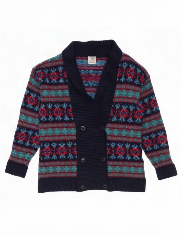 Laura Ashley Womens Oversized Cardigan Sweater UK 10 Small Navy Blue