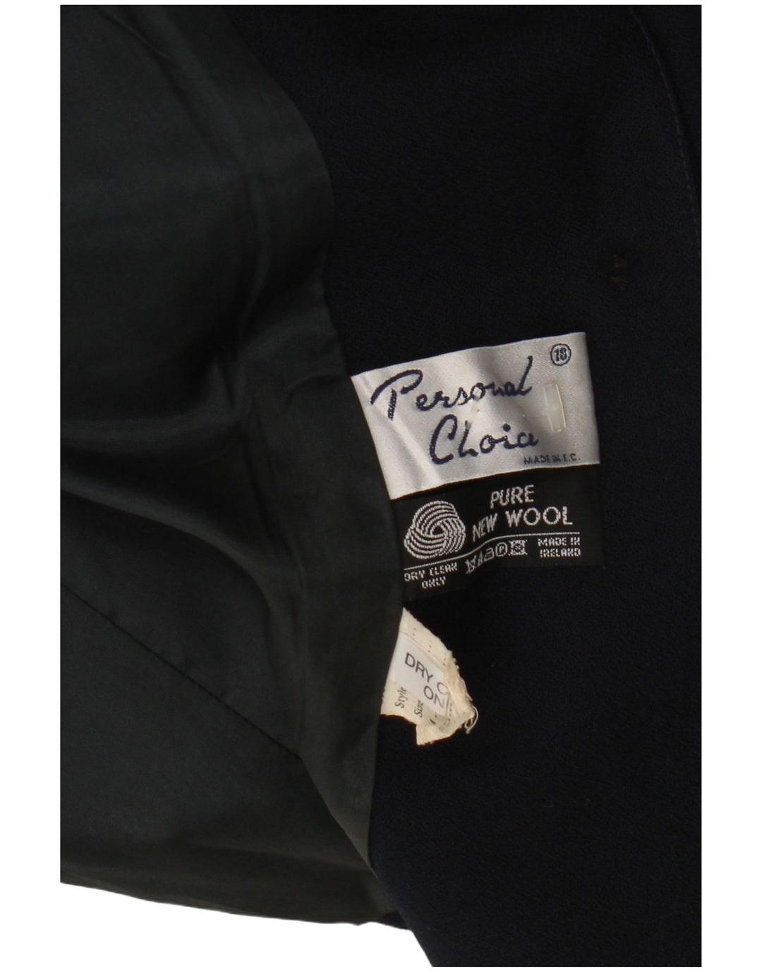 Personal Choice Womens 3 Button Blazer Jacket UK 18 XL  Navy Blue Wool