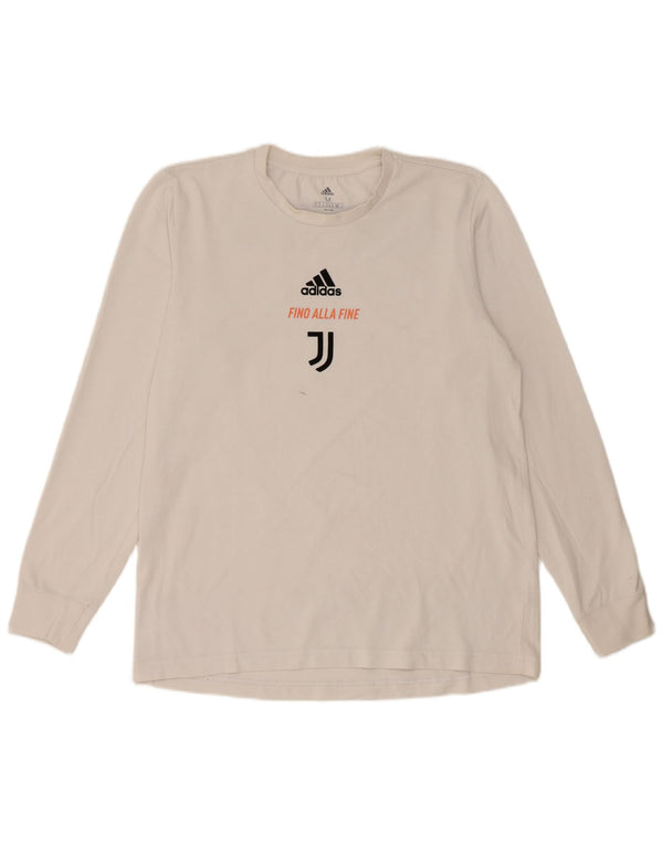 Adidas Mens Juventus Graphic Top Long Sleeve Medium White