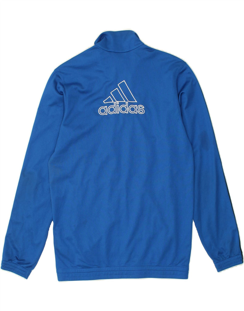 ADIDAS Mens Graphic Tracksuit Top Jacket UK 34/36 Small Blue Polyester | Vintage Adidas | Thrift | Second-Hand Adidas | Used Clothing | Messina Hembry 