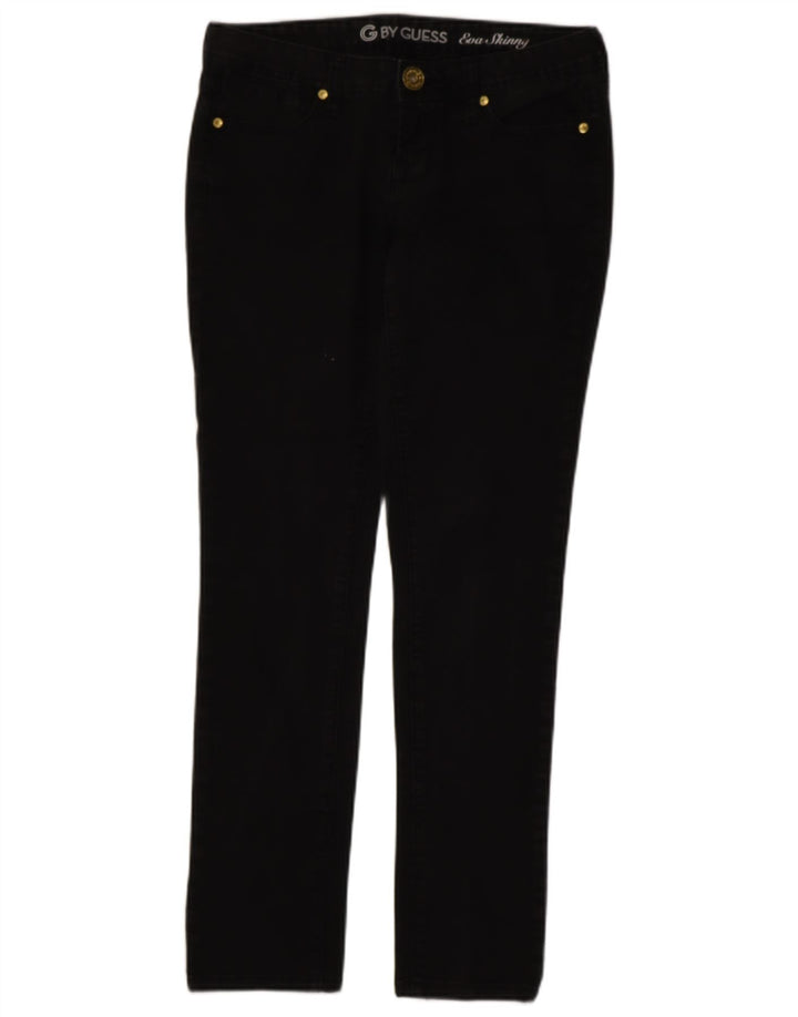 GUESS Womens Skinny Jeans W29 L30 Black Cotton