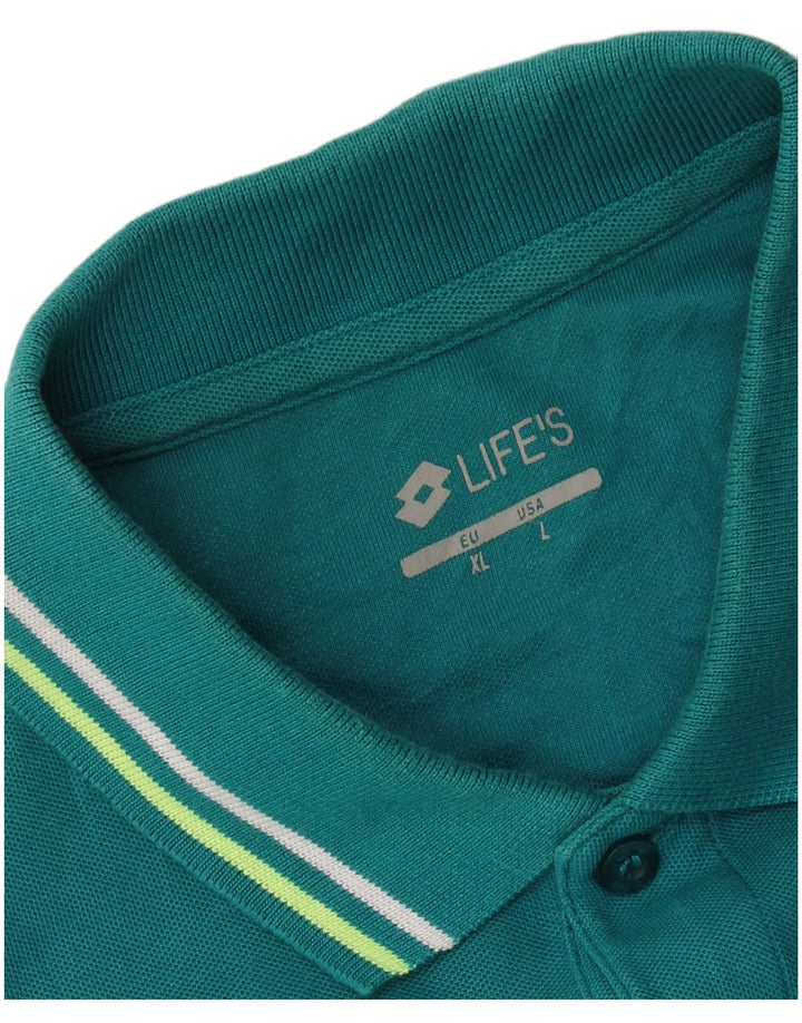 Lotto Mens Polo Shirt Large Green