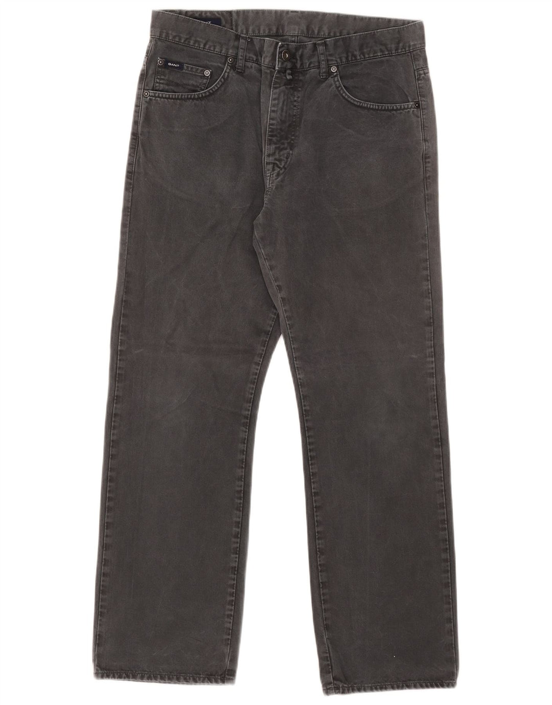 Gant Womens Jason Regular Straight Jeans W34 L30 Grey Cotton
