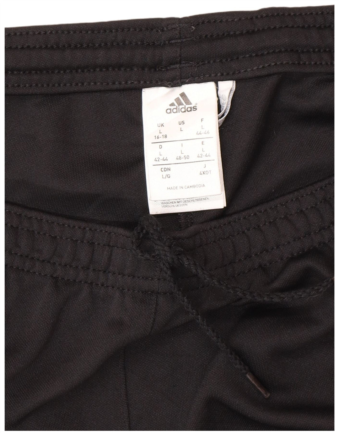 Adidas Womens Climalite Tracksuit Trousers UK 16/18 Large  Black Polyester