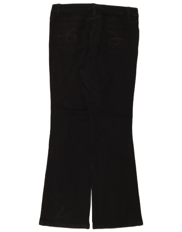 Marks & Spencer Womens Autograph Bootcut Jeans UK 14 Large W34 L33 Black