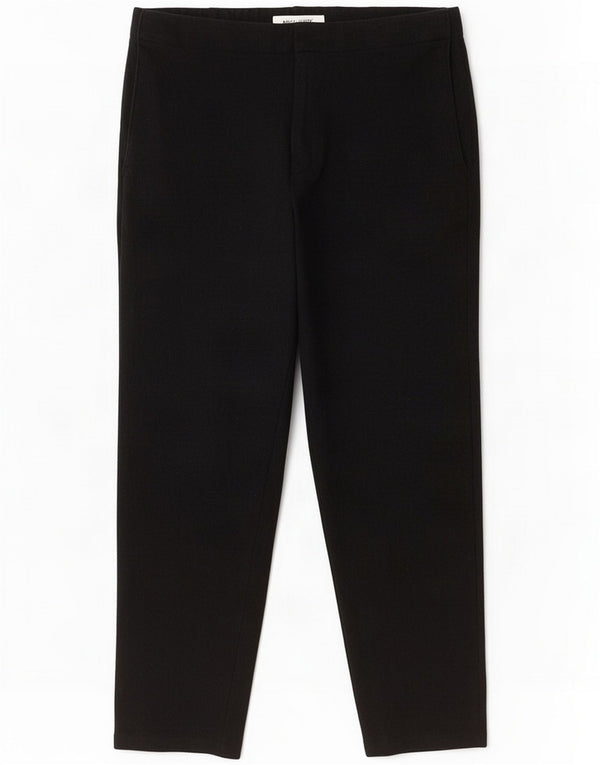 Cos Mens Relaxed Fit Cropped Trousers Medium W32 L25 Black Wool