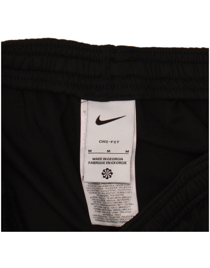 Nike Mens Dri Fit Tracksuit Trousers Medium Black Polyester