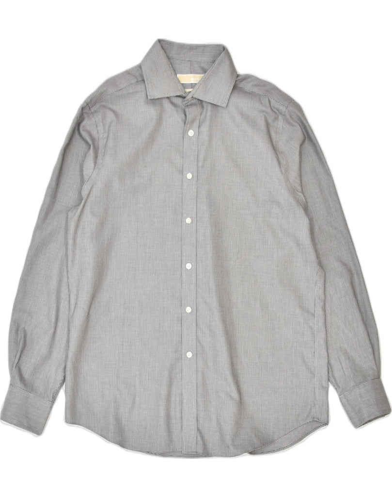 MICHAEL KORS Mens NON - IRON Shirt Size 16 1/2 Large Grey Check | Vintage Michael Kors | Thrift | Second-Hand Michael Kors | Used Clothing | Messina Hembry 