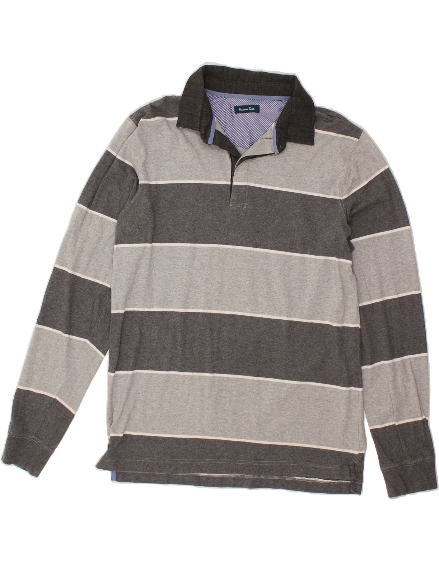 Polo de manga larga MASSIMO DUTTI para hombre, talla XL, algodón a