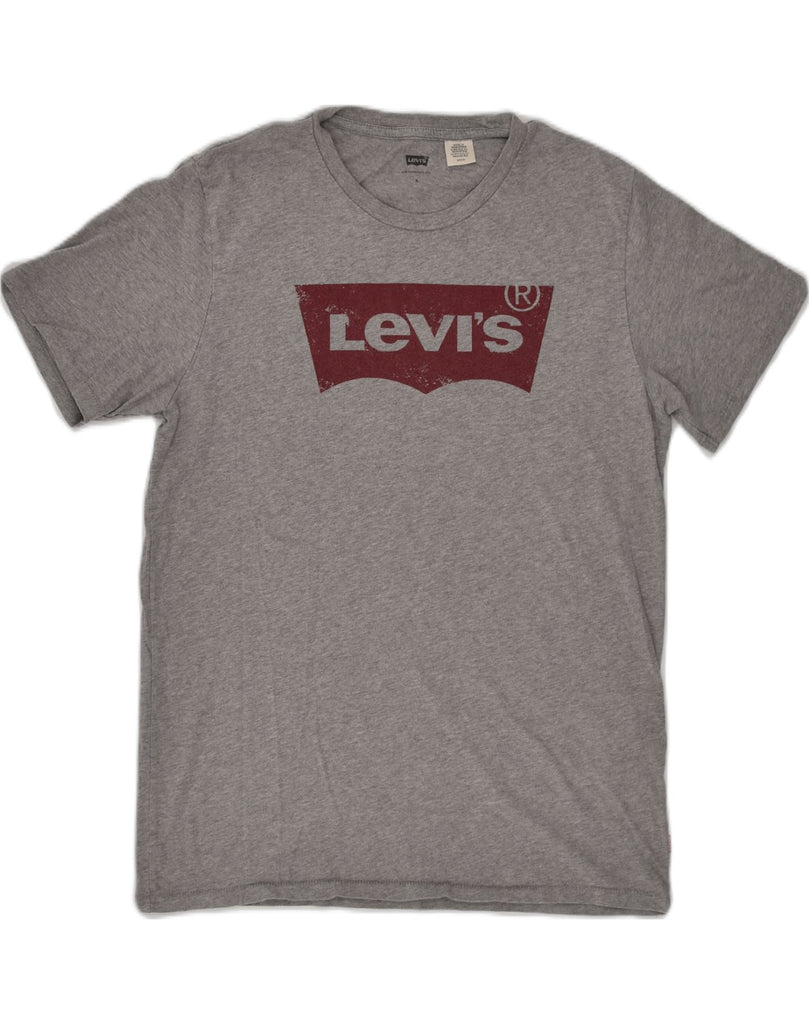 LEVI'S Mens Graphic T-Shirt Top Small Grey Cotton | Vintage Levi's | Thrift | Second-Hand Levi's | Used Clothing | Messina Hembry 