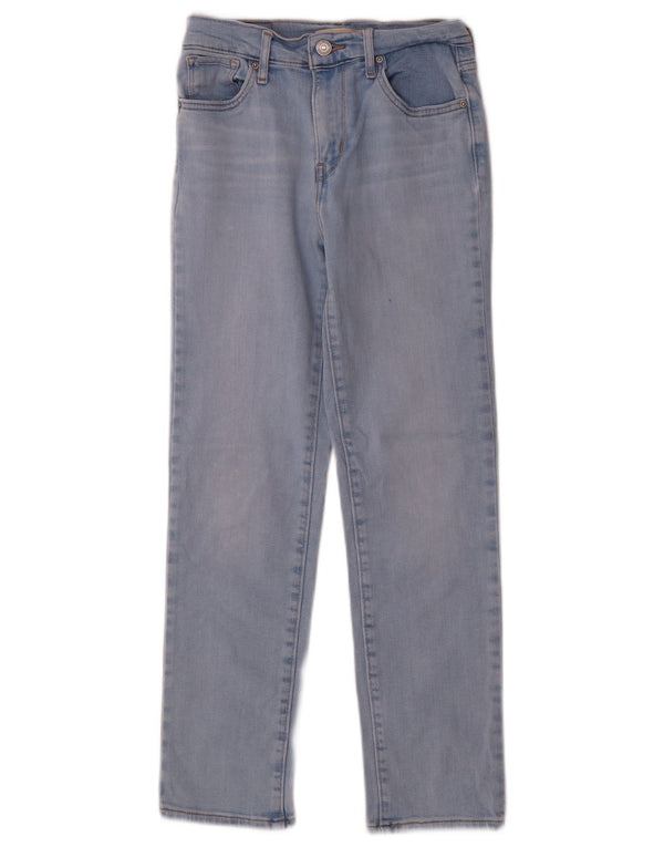Levi's Womens Straight Jeans W25 L26 Blue Cotton