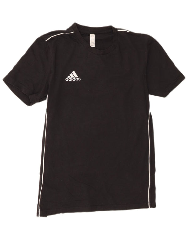 Adidas Mens T-Shirt Top Small Black Cotton