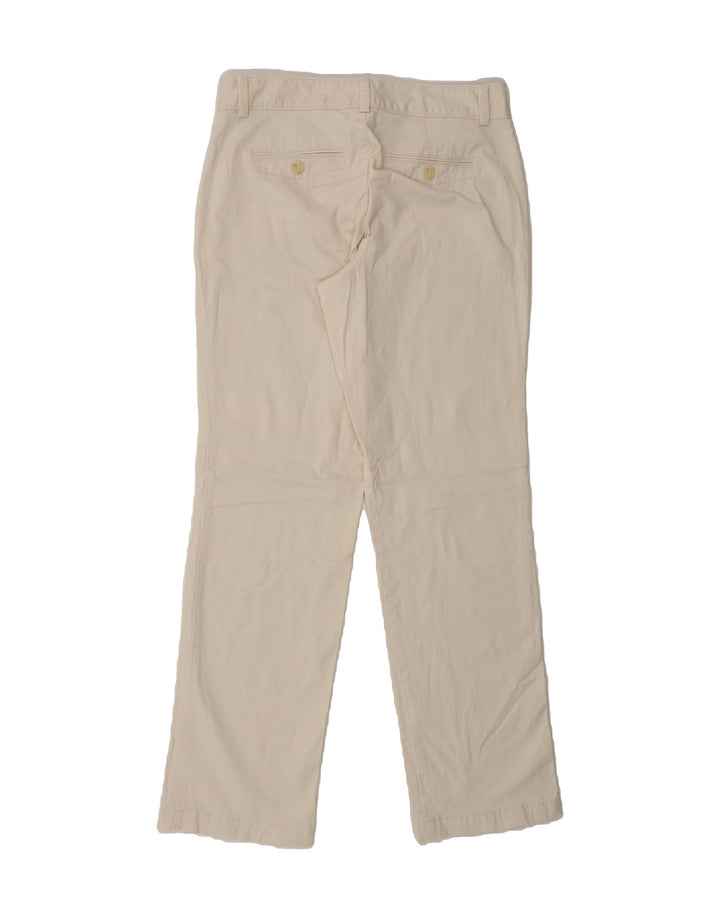 DOCKERS Womens Straight Chino Trousers US 6 Medium W28 L31 Off White Vintage Dockers and Second-Hand Dockers from Messina Hembry 