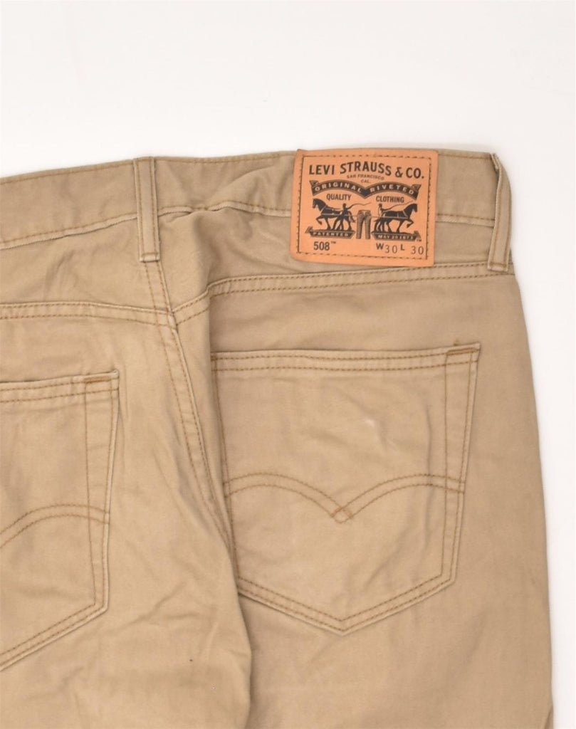 LEVI'S Mens 508 Slim Casual Trousers W30 L30  Beige Cotton | Vintage Levi's | Thrift | Second-Hand Levi's | Used Clothing | Messina Hembry 