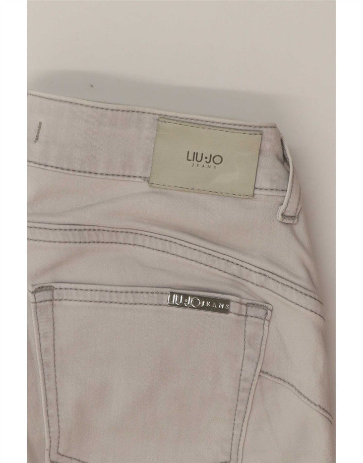 Liu Jo Womens Slim Jeans W28 L31 Grey Geometric