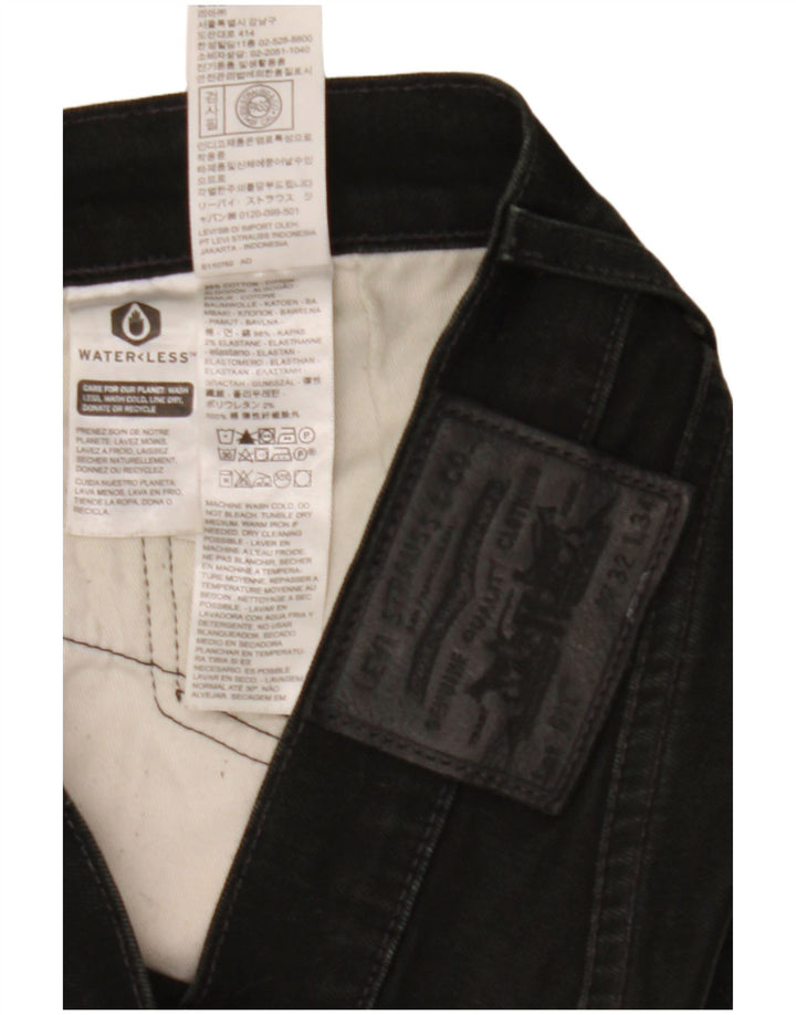 Levi's Mens 511 Slim Jeans  W32 L34 Black Cotton