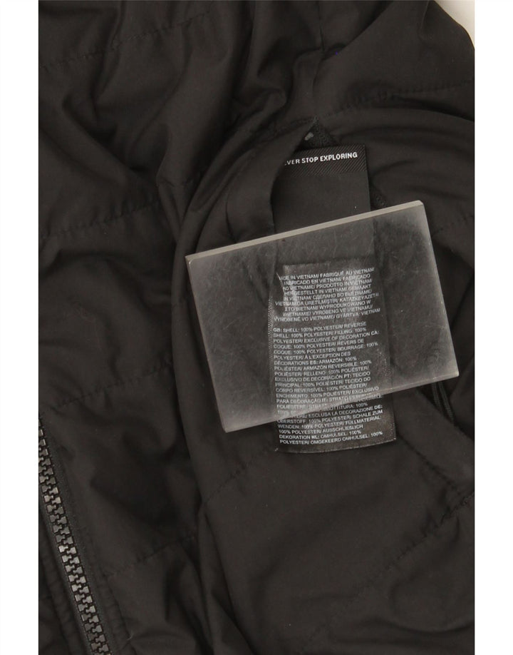 The North Face Womens Reversible Padded Jacket UK 14 Medium Black Polyester